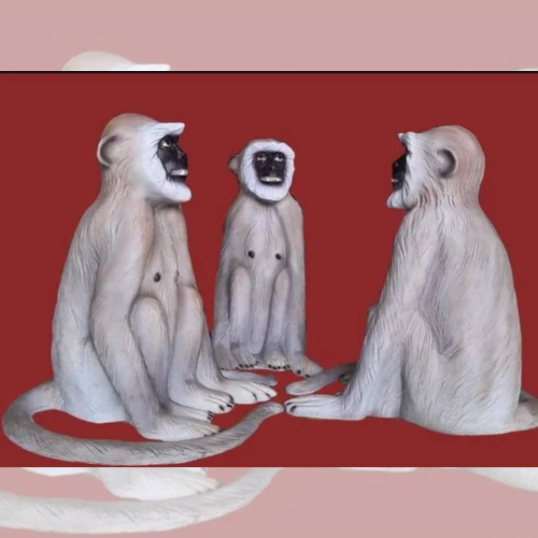 Fiber Monkey Statue